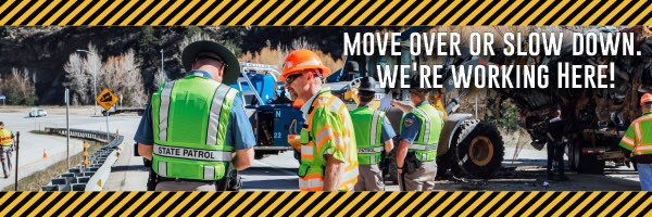 CSP_POE_LIMON's tweet photo. Everyone you see working on the side of the road is a human that wants to go home at the end of their shift. When you see lights; slow down, move over, pay attention! https://t.co/93yNaBcrRV