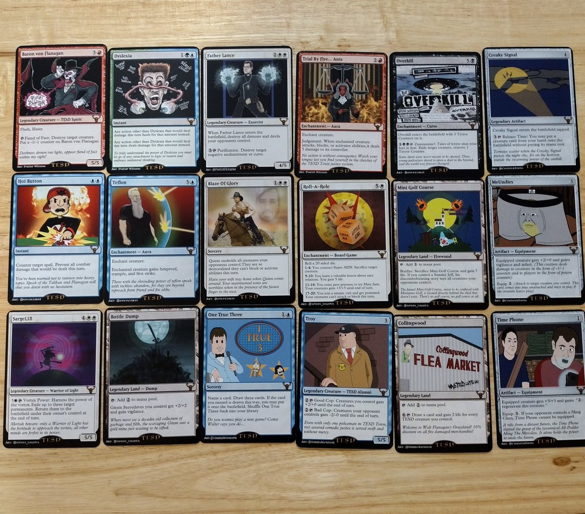 waynecloud89's tweet image. Thank you to @Loathstupid 
My TESD cards from last week's giveaway.
#tesd #antz #tellemstevedave #4colordemons