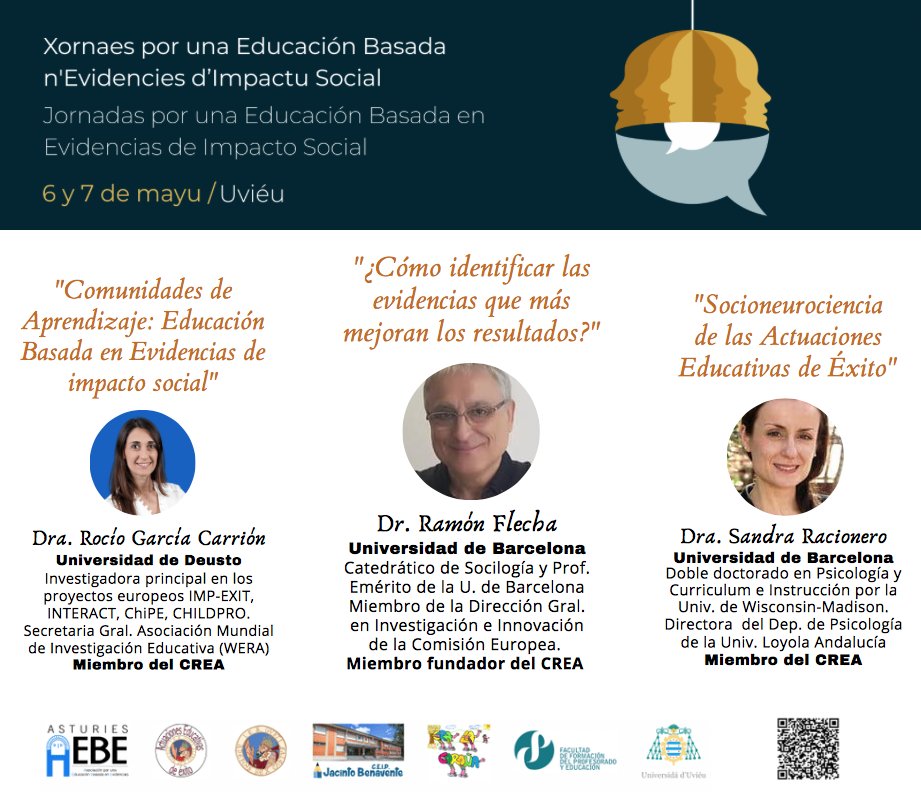 Mucha ilusión por ver cómo las evidencias en Educación despiertan más y más sueños de transformación en #Asturias.

100 personas ya para las #Xornaes_AEE presenciales (6-7 de mayo) con <a href="/R_Flecha/">Ramón Flecha</a> <a href="/RocioCarrion81/">Rocío García Carrión @rociocarrion.bsky.social</a> y @SandraRPRP.

Inscripción libre y gratuita: cutt.ly/7FeyUty