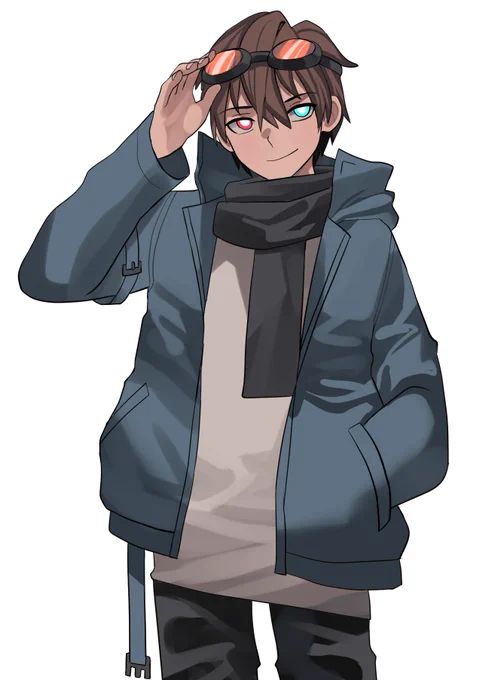 Art trade with @graviqc Her OC Ziric 