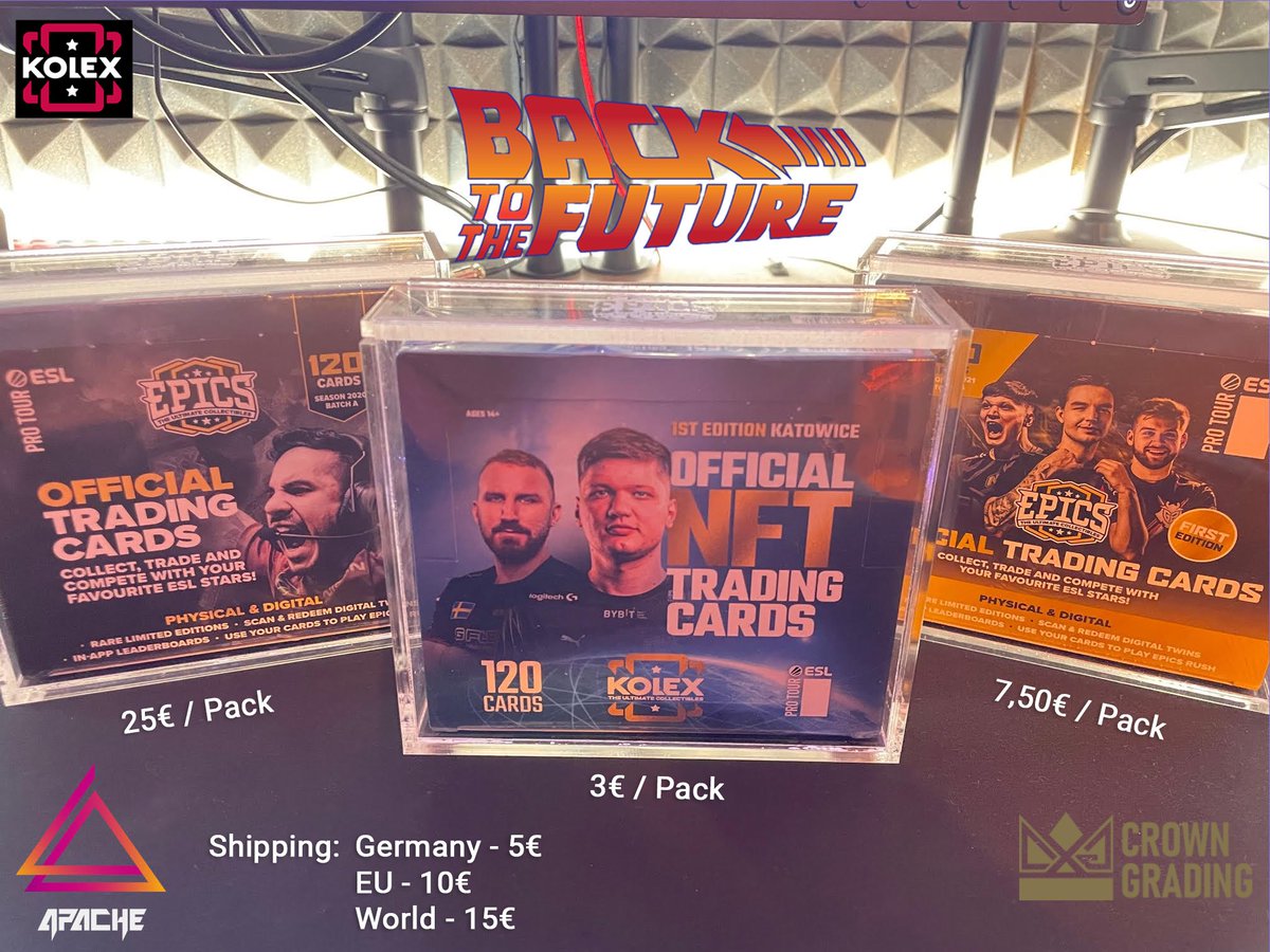 derAPACHEE's tweet photo. 🚨10th April 4pm CET - Back2Future @KolexGG Opening🚨
One large box of each year from 2020 to the freshly released 2022 Katowice. Get your packs - prices below
🚨@crowngrading 4x 2020 packs GIVEAWAY🚨
✅Like
✅Follow @crowngrading @derAPACHEE 
✅Retweet
https://t.co/MDWuE7x9zY https://t.co/rUlLI16tM7