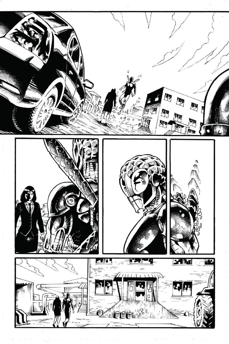 BrianLHawkins's tweet photo. Gotta chance today to get out the house and do some writing outside at Starbucks. Working on the finale DRAGON FLY#4 script for @UnparalleledNow. Check out artist @FlavioR_arts’s lines/inks for Issue 3. #comics #comicbooks https://t.co/YwUoa0W3aT