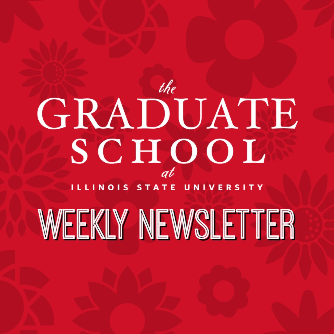 Graduate School Weekly Newsletter - mailchi.mp/illinoisstate/…
Recap the University Research Symposium 📊
Meet a Fellow #GradBird - Emily Hansen 👋
GSA Movie Night - This Friday!🎥
ISU Graduate Programs Advance in U.S. News &amp; World Report Rankings 🏆
... &amp; so much more 🎉
