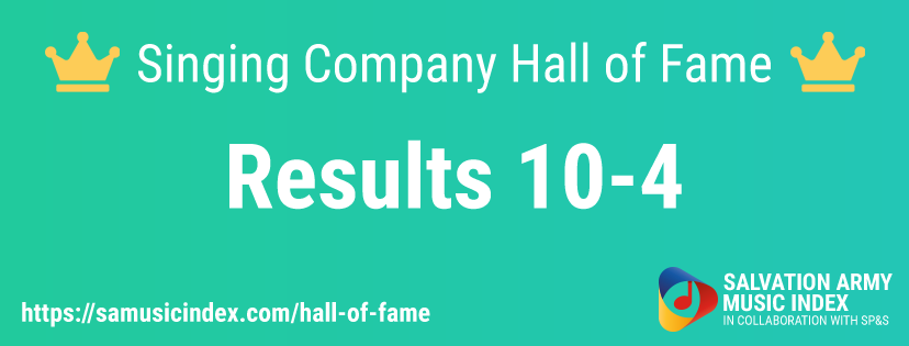 HALL OF FAME RESULTS 10-4

Into the top ten now!

'Similitudes', 'Stories of Jesus' and another entry from General John Larsson with 'A Miracle of Grace'.

What's going to make the top 3?

samusicindex.com/hall-of-fame/v…