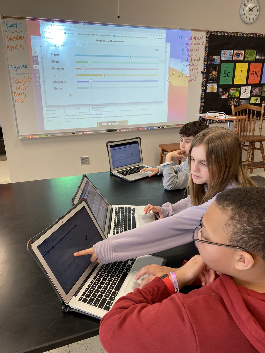 MCMS_Taylor's tweet photo. Loud, fierce competition while we practice #energytransformations! @Kahoot @TheCreekMCMS https://t.co/pGM9fwFxiL