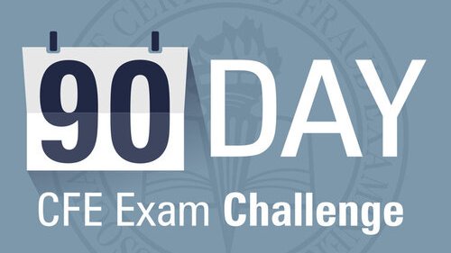 There's still time to sign up for the next 90-Day CFE Exam Challenge! Sign ups are open until April 18.
Work through the course materials with weekly check-ins, study guides, giveaways and a few other fun surprises - and complete the CFE exam by June 30. https://t.co/aAhjwhMngU https://t.co/hvIMq9fZQv