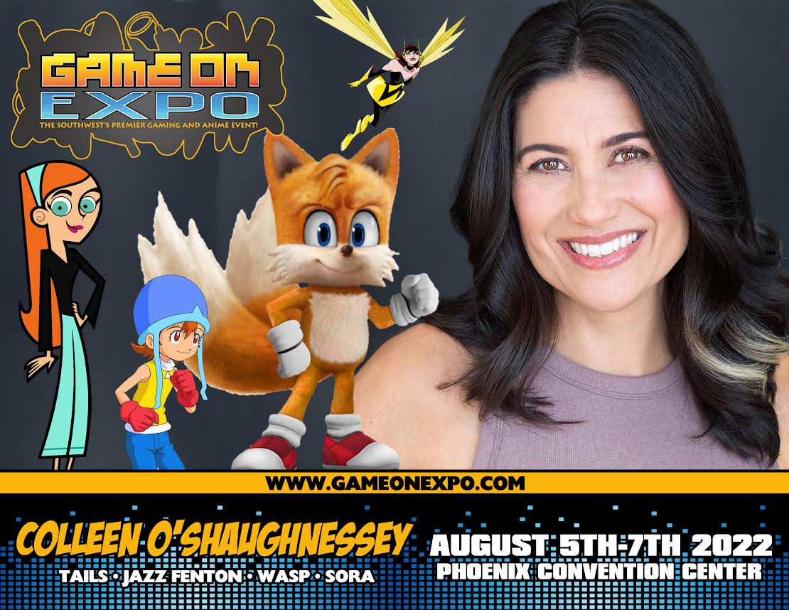 The Sonic the Hedgehog 2 movie comes out this weekend, and at @gameonexpo come meet the voice of Tails from the movies and video games. We're excited to welcome Colleen O'Shaughnessey @VOColleen to Game On Expo! https://t.co/8BYPnqx8bz
#gameonexpo #gameonexpo2022 #sonic2 https://t.co/wTPW2XrmtU