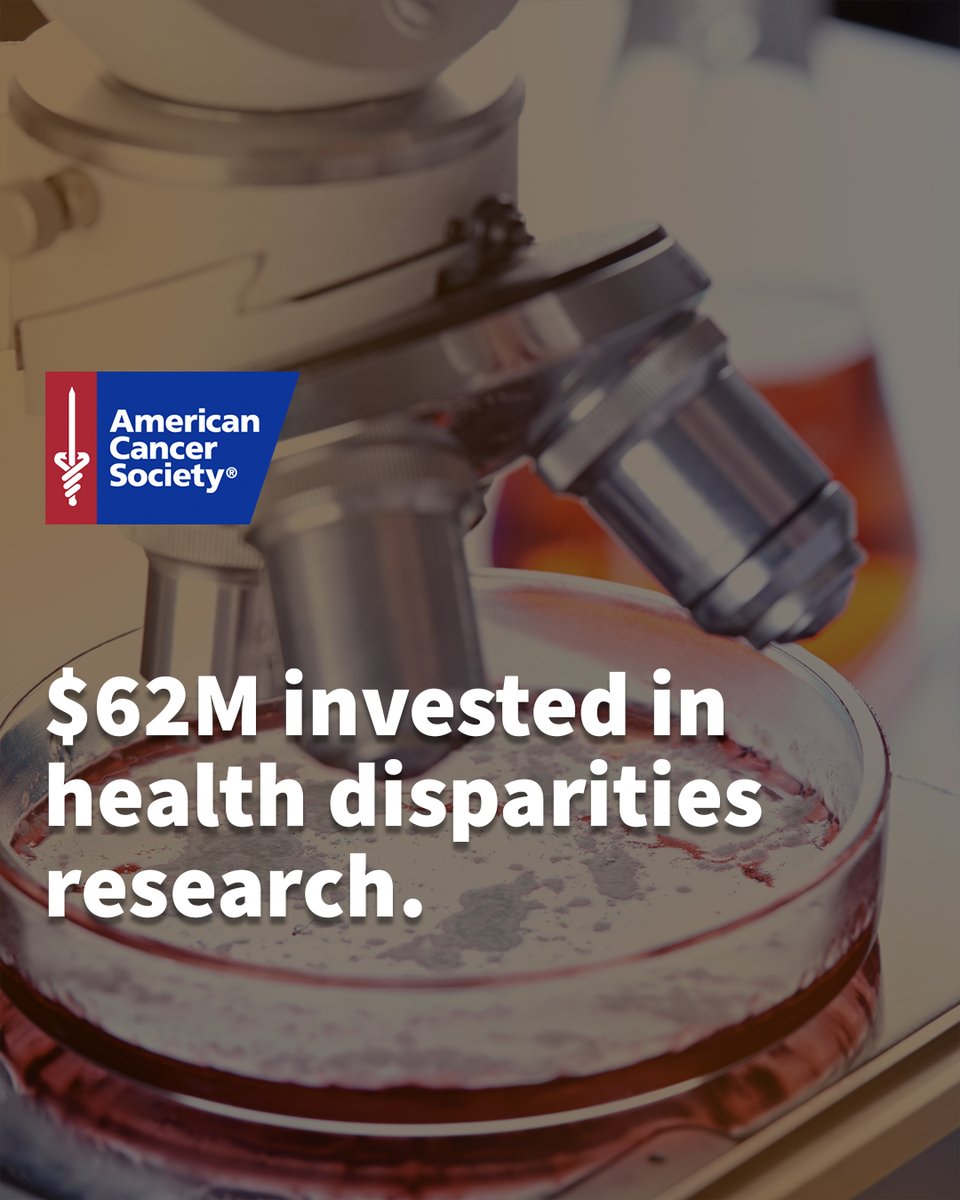 What causes cancer disparities between racial groups and people with low incomes? And how can we decrease them? That’s what we’re determined to find out through the 65 health disparities research grants totaling $62M we’re currently funding. #MulticulturalHealth #NMHM2022 #NMHM22