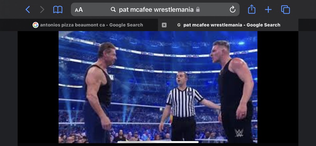 #pmsthankyewmania MCAFEE UNDEFEATED AT WRESTLEMANIA!!!
$reddikus