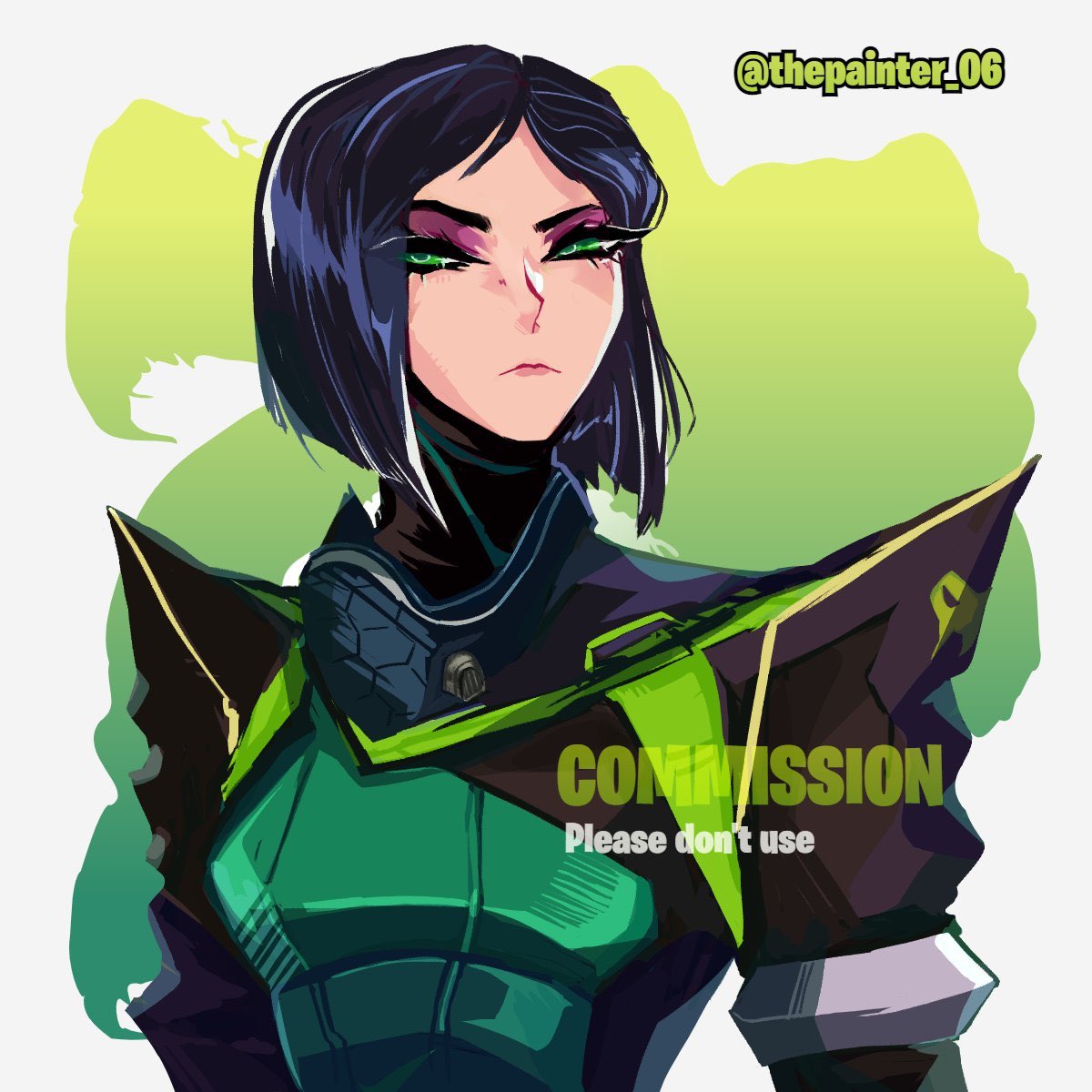 thepainter_06's tweet photo. Hello! I made this commission of Viper from Valorant 💚

Thank youu @/fortniteposing ^^

 - - - -
#VALORANT https://t.co/ZXYANJg2Pl