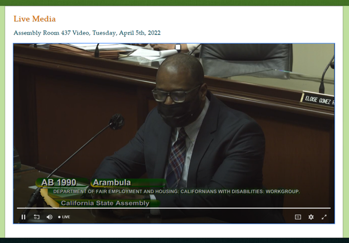 DisabilityCA's tweet photo. 3/3: @emony21: “There are still so many areas where disability rights can improve. California has been and should be the leader on disability rights… and #AB1990 would help our state accomplish that.”
Thank you @drarambulaAD31 for your leadership on this exciting legislation! https://t.co/NmLJq4COW3