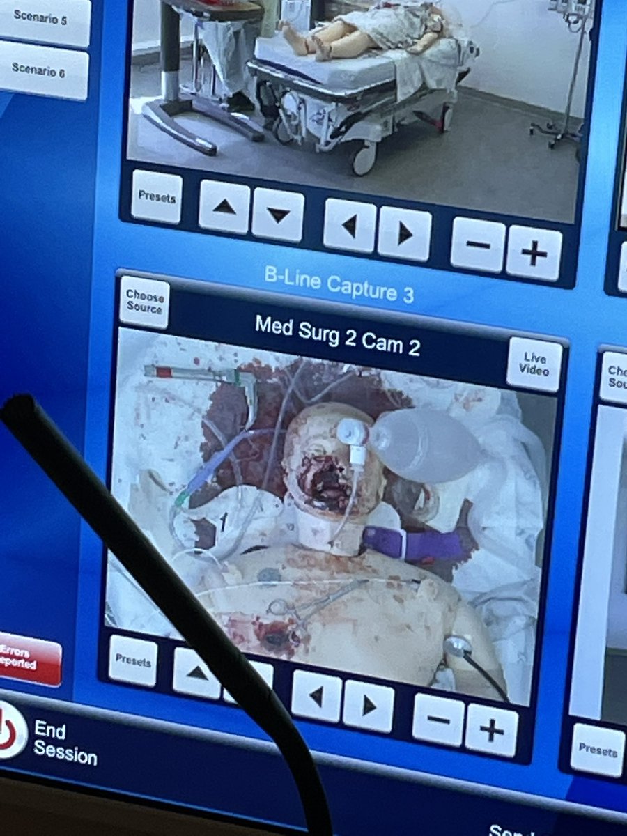 _realSimShady's tweet photo. An excellent day of difficult airway training with @SimulatedNicole &amp; @OHSUEmergency! CW: simulated blood/GSW https://t.co/jxJJVgd6Ix
