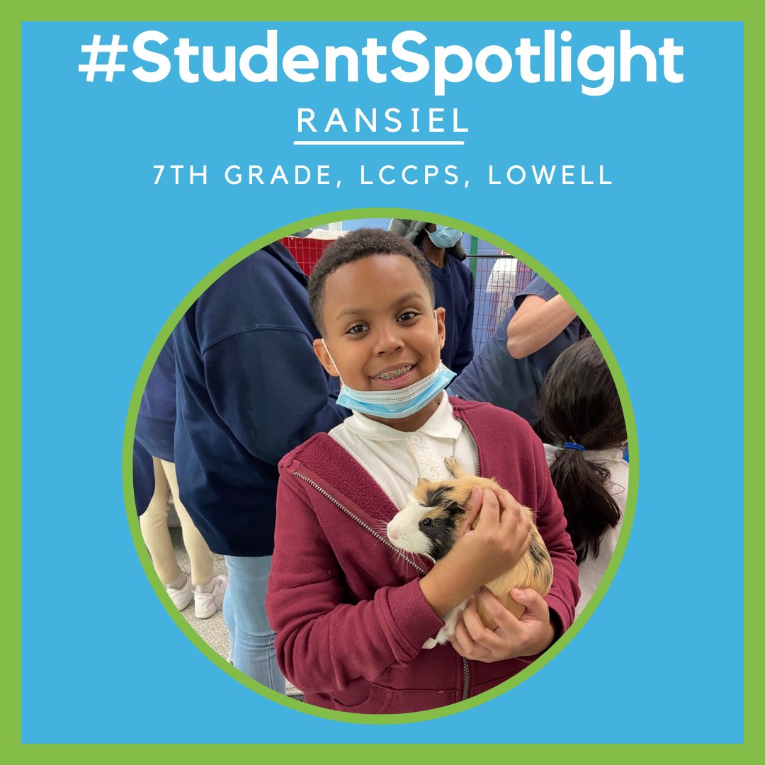 Meet Ransiel, a seventh grader at Lowell Community Charter Public School. Originally from Lowell, Ransiel joined Aaron’s Presents because he wanted to give back to his community. “It warms my heart to see people happy because I know I am doing good for the world,” Ransiel said.