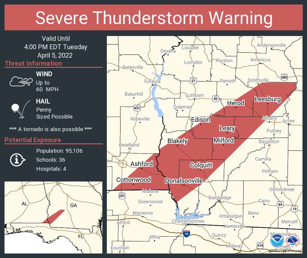 NWS Severe Tstorm on Twitter "Severe Thunderstorm Warning including