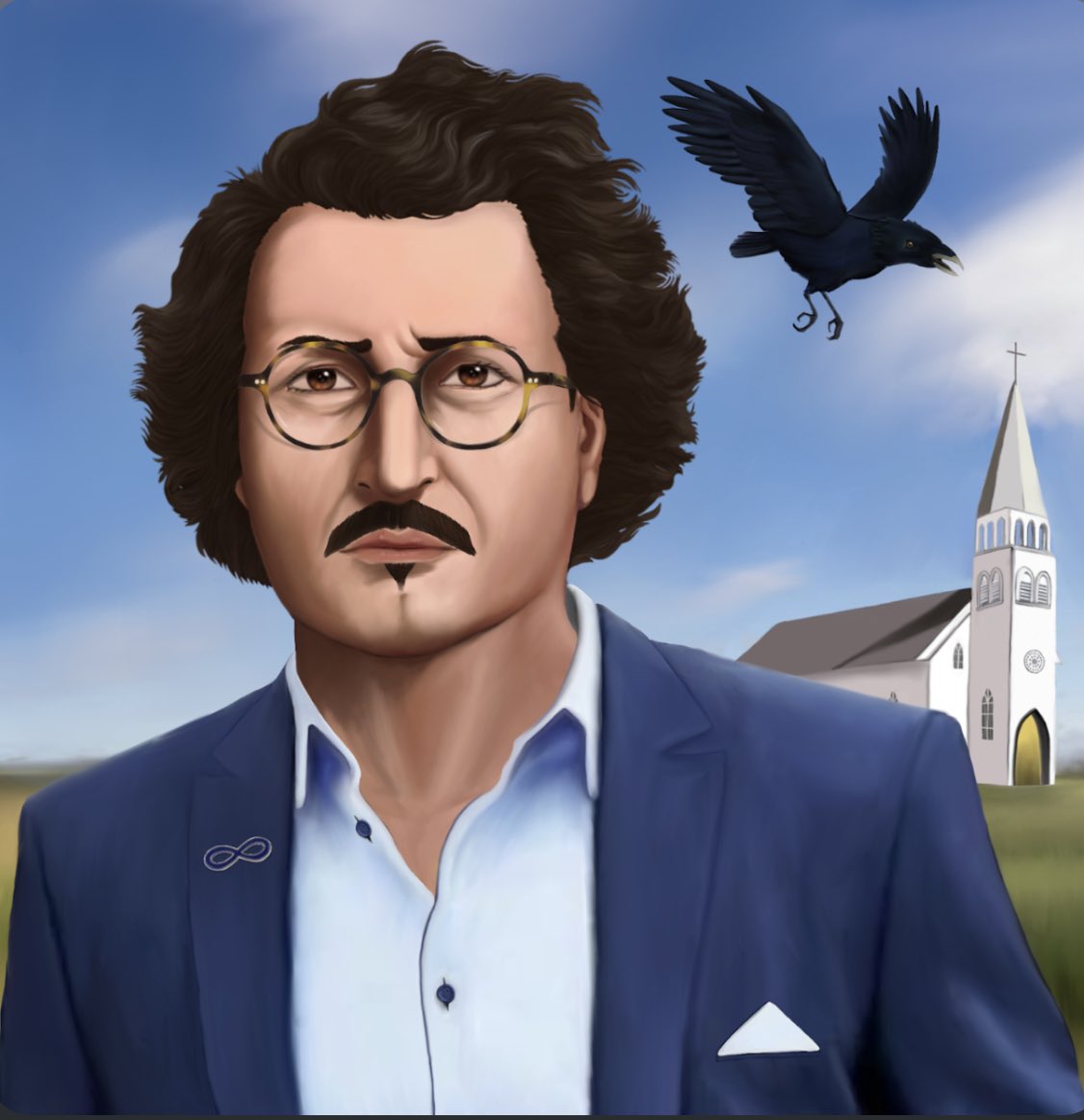 100LouisNFT's tweet photo. Here’s 💯Louis #79, one of 100 unique digital portraits of Louis Riel. Available as a 1/1 print OR an NFT on OpenSea. #metisnft #indigenousNFT #indigenouscreator https://t.co/BSFezWSPEq
