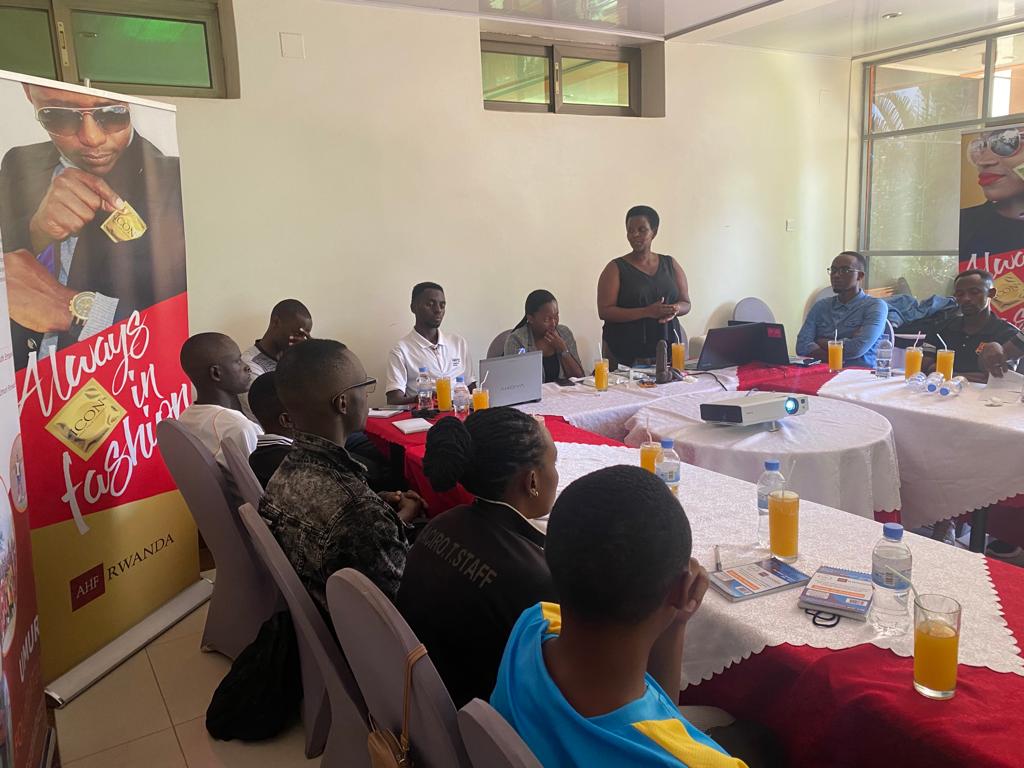 UmuriFoundation's tweet photo. With the support of @ahfrwanda our 20 coaches; who engage above 2000 children including vulnerable ones, are being trained on HIV/AIDS prevention by @HDIRwanda specialist, which will contribute to the National HIV/AIDS target of ZERO new #HIV cases by 2030 #Sport4Protection https://t.co/SiksZPkzOK