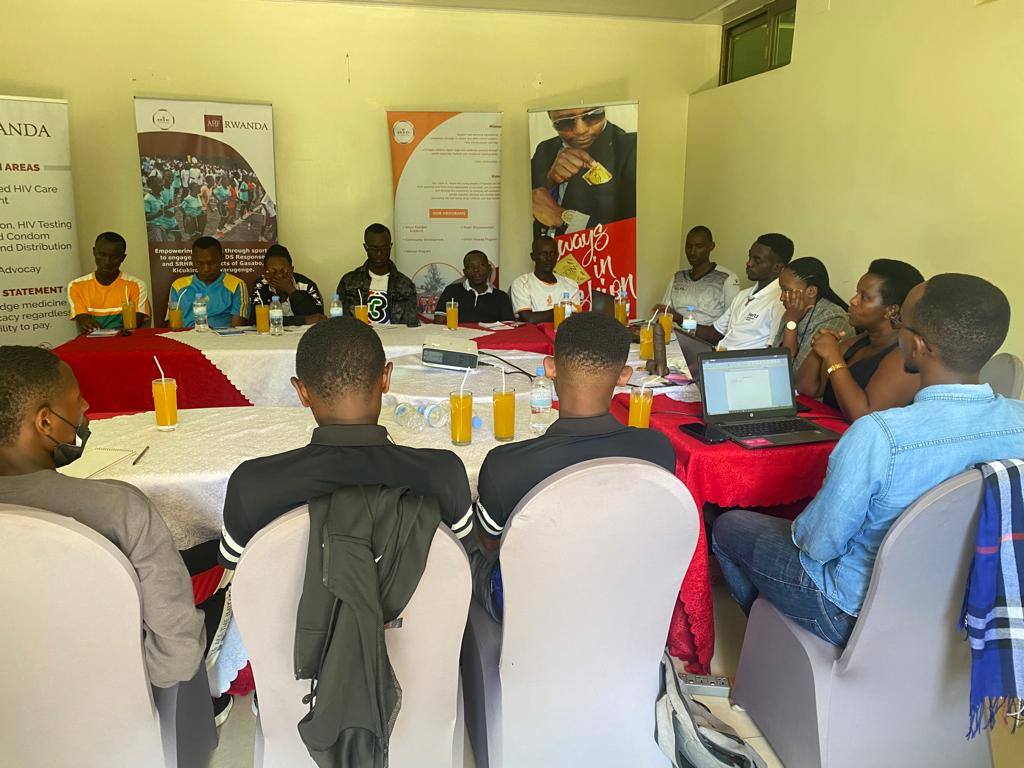 UmuriFoundation's tweet photo. With the support of @ahfrwanda our 20 coaches; who engage above 2000 children including vulnerable ones, are being trained on HIV/AIDS prevention by @HDIRwanda specialist, which will contribute to the National HIV/AIDS target of ZERO new #HIV cases by 2030 #Sport4Protection https://t.co/SiksZPkzOK