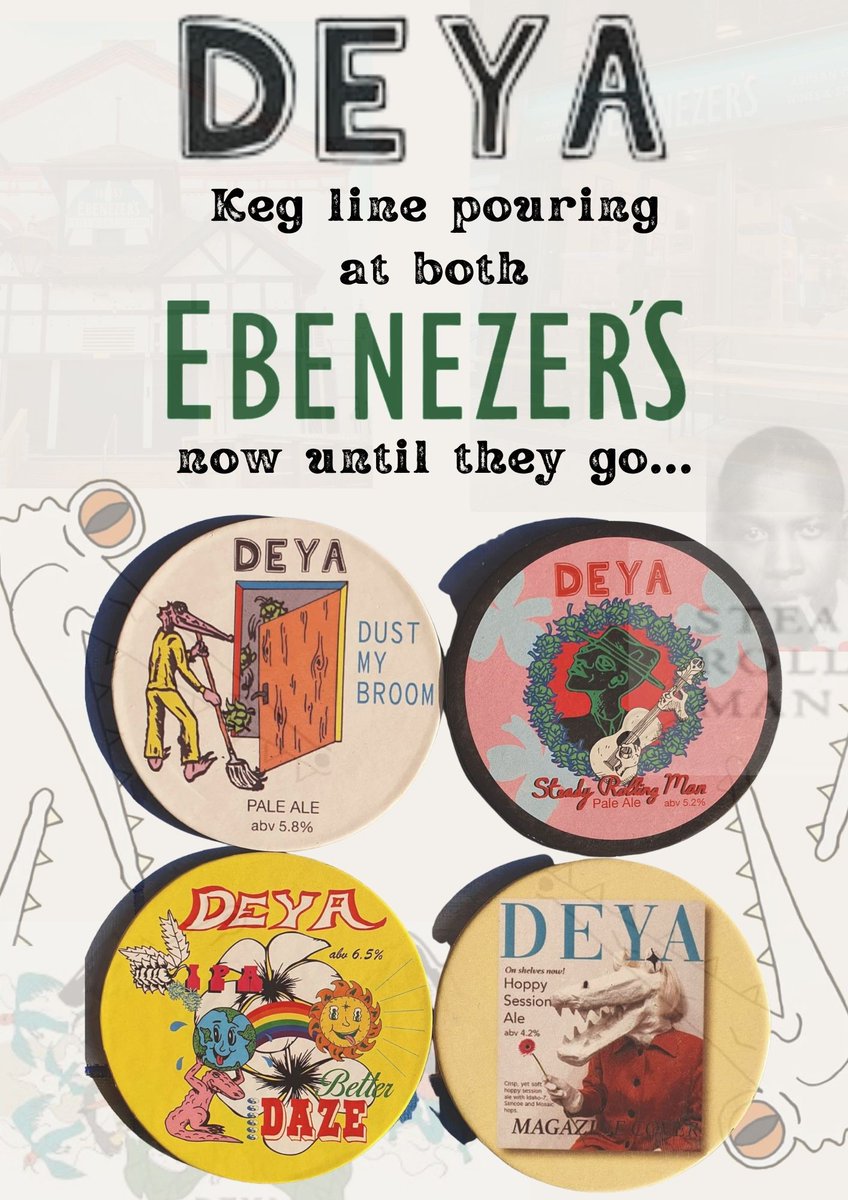ebenezers_crewe's tweet photo. If crushable, soft and juicy modern pales and IPA's are you're thing then call in either of our stores and sample a beer today off our dedicated @deyabrewery line.
#deyabrewingco #DEYA #cheltenham #brewery #modernbeer #craftbeer #soft #juicy #ebenezerscraftbeerandgin https://t.co/5yiRH4qlSG