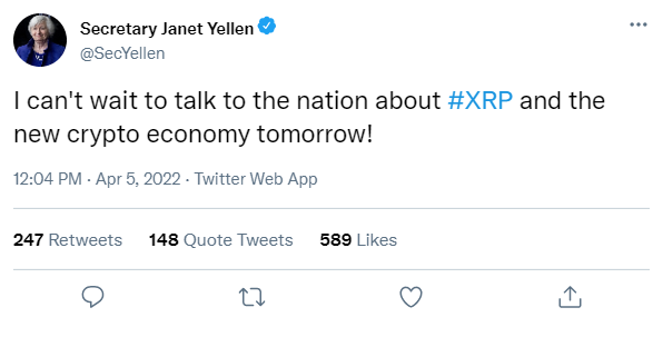 XRP_Productions's tweet photo. WOW, I never thought she would just come out and say it! 👀👀👀

#XRP #XRPtheStandard #XRPLedger #XRPL https://t.co/TCq3FIrz3c