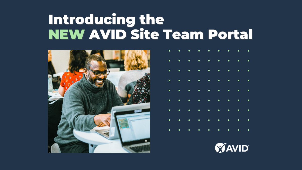 The summer "Plan" work of AVID Site Teams can now be flexibly implemented into a daily schedule that works for district and site needs. Explore our new AVID Site Team Portal now: bit.ly/3DvbDaH!
