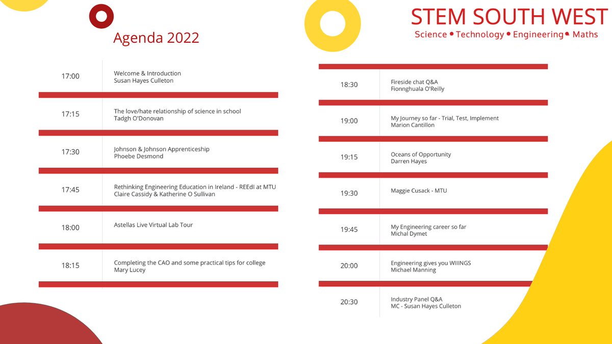 STEMSouthWest_'s tweet photo. Tomorrow is the day 🤯, Our Virtual Industry and Careers expo is almost here!

We have a fantastic lineup of speakers and exhibitiors 🙌🎉
Which ones are you going to 👀

You still have time to register here:https://t.co/AbG2lyonGM

#stemsouthwest2022 https://t.co/eCcTFMpSkM