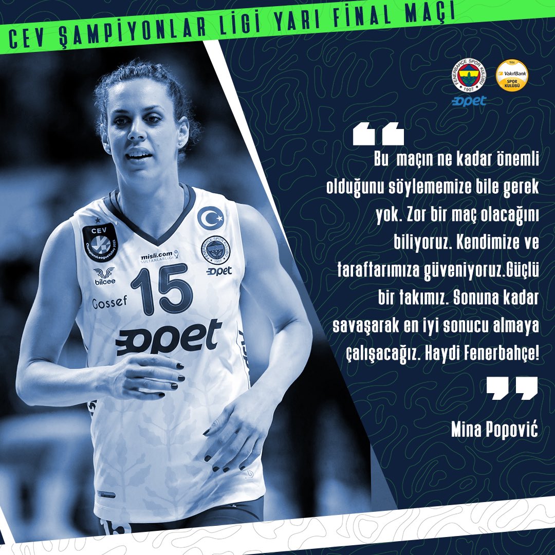 Popovic'in Vakıfbank Maçı Öncesi Görüşleri