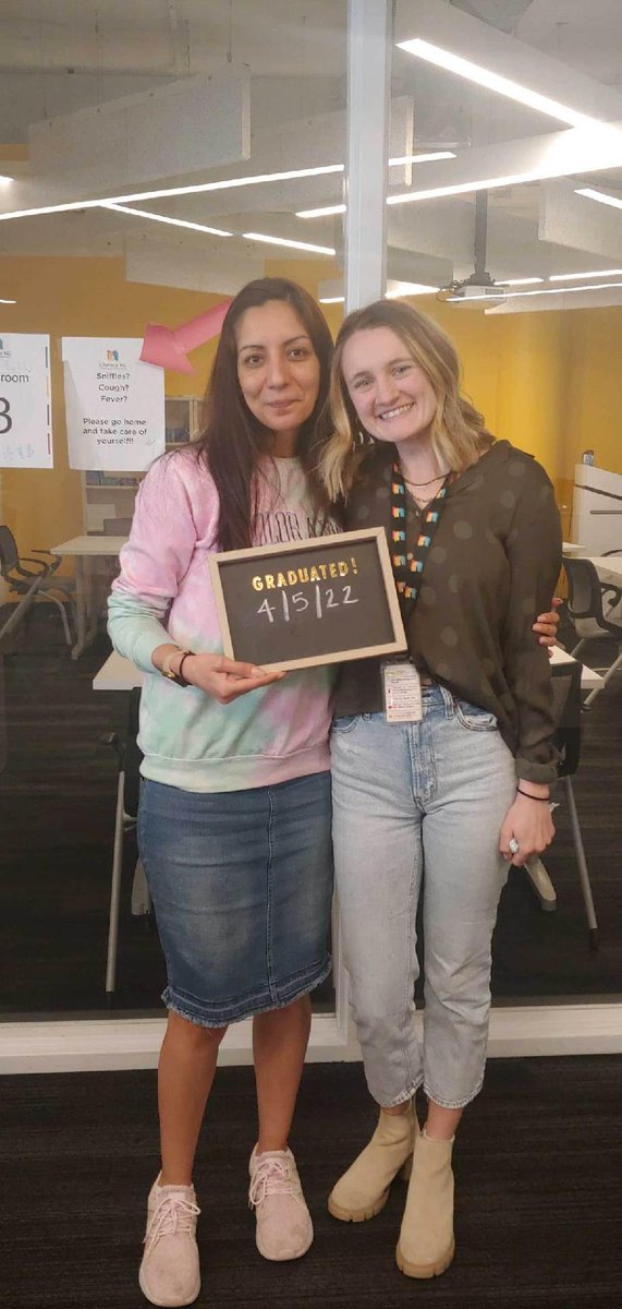 LiteracyKC's tweet photo. π’ π HISET GRADUATE! Join us in congratulating Teresa who is dual enrolled in our ESL & HiSET programs. She passed her HiSET test TODAY and is hoping to pursue an admin position to work with computers. CONGRATS Teresa!
#literacykc #literacyforall #HiSET #graduated https://t.co/d8x7bYCIEe