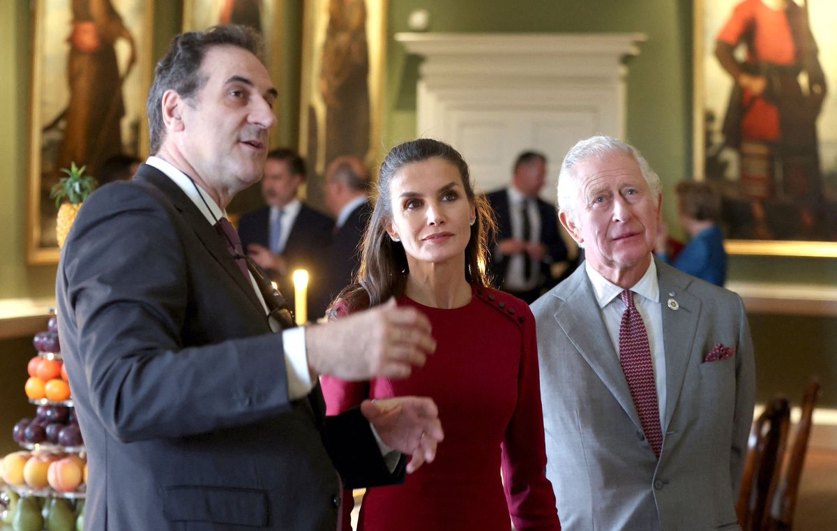 ClarenceHouse's tweet photo. 🇬🇧 🇪🇸 It was a pleasure to welcome Her Majesty The Queen of Spain to Bishop Auckland today to officially open The Spanish Gallery @aucklandproject. https://t.co/z6dnktnYWg