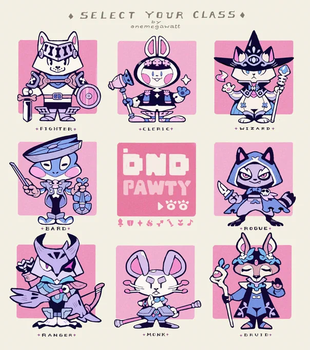 ⚔️Which class will you pick? #DnDPawty 