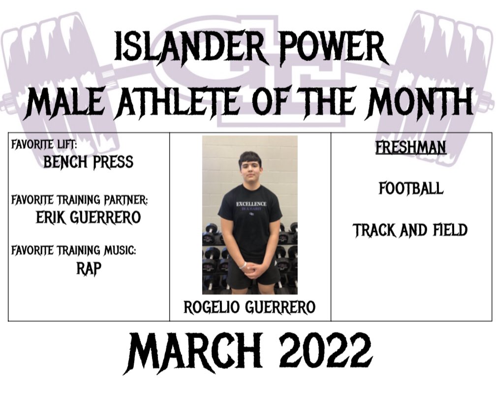 CoachPatDoyle's tweet photo. March 2022 Lifters of the Month! These two balled out all month, with no signs of slowing down! Congrats Lauren and Rogelio 🌴💪🏼 https://t.co/4siWeWXu7e