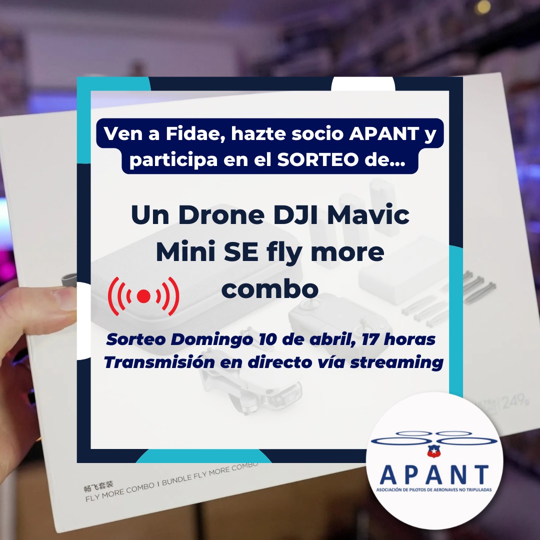 apantchile's tweet photo. Ven a FIDAE, visita nuestro stand, incorporate a nuestra Asociación y sé parte de este gran concurso...
#FIDAE2022 #apantchile #droneschile #DGAC #nuevapudahuel https://t.co/K46imlGbVg