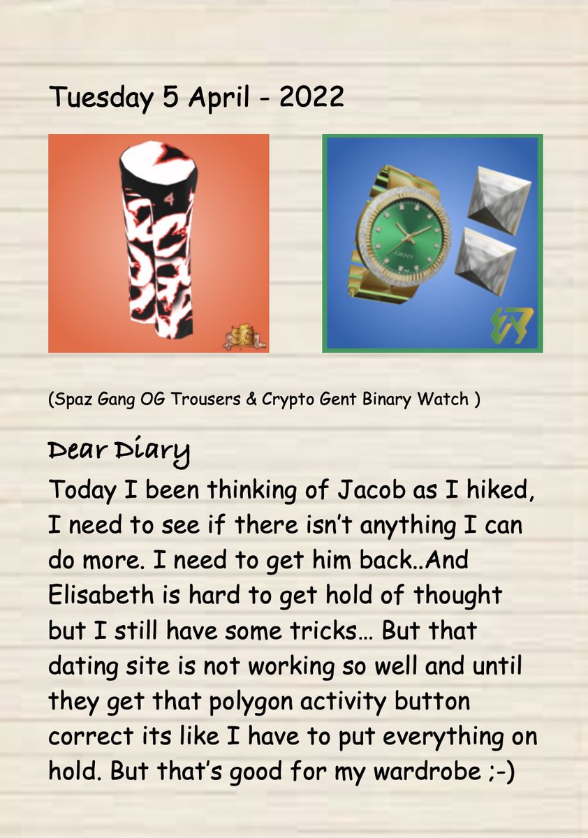 SurdegenS's tweet photo. 🍞Dear Diary Tuesday 5 April 🍞
🔥Hotter than hottest 🔥
🙏@grypto_cent @ScrapGonSpaz
#neeStory #WatchTheTime #woodshroomretreat #DAC
⚠️ NOT 4 REAL 4 FUN⚠️ https://t.co/OqfguZjoMT