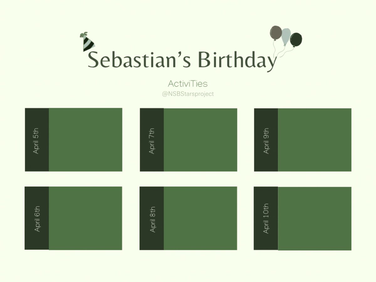 NSBStarsproject's tweet photo. Hey Stars 🌟

Hope you're all doing well. 
Starting today we're going to do a week of activities dedicate to Sebastian for his bday, hope for your participation. Love you all💗

Starting in 10 mins https://t.co/xLF75PAd1l