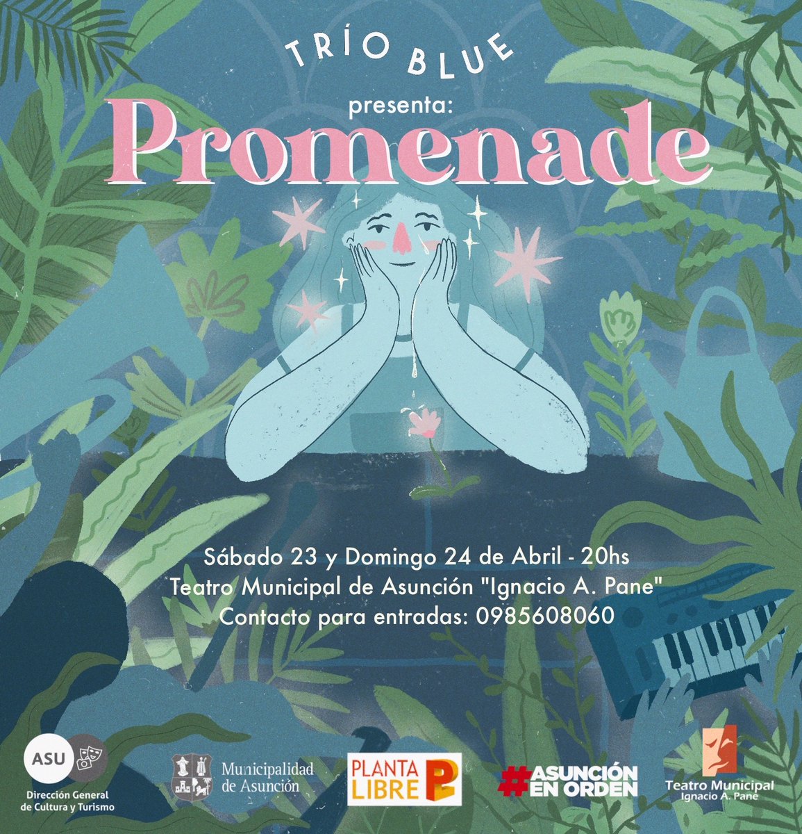 triobluepy's tweet image. Con mucha felicidad, anunciamos
✨ P R O M E N A D E✨
Esta vez doblamos la apuesta porque no queremos que se queden afuera
23 y 24 de Abril en el Teatro Municipal Ignacio A. Pane 👁️
Anticipadas ya en venta al link en nuestra bio 💙🙌🏻
RT, Fav, citar, invitá a tus amis 📢