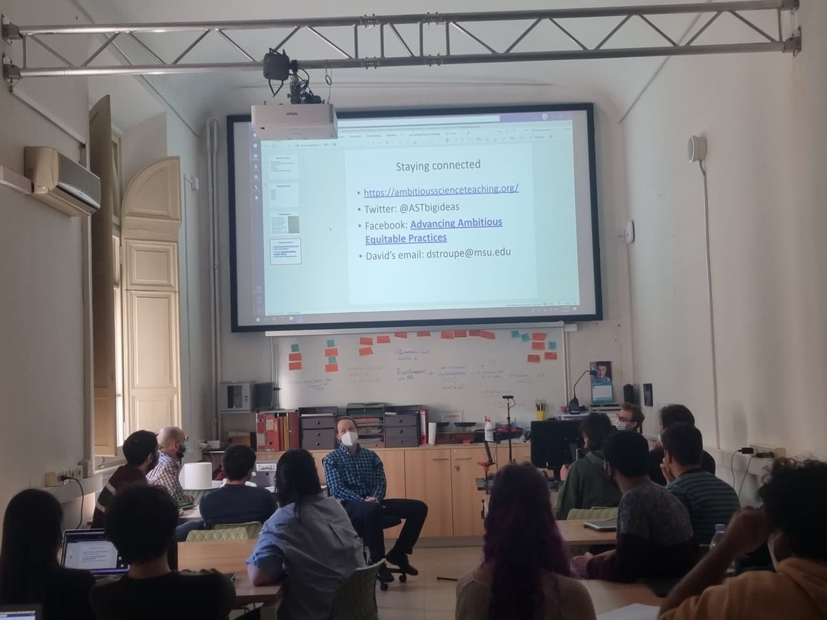 Done 🎯Such an honor to have my first teacher experience with these wonderful students and prof. @DrDavidStroupe within the master course of Physics Education Lab at <a href="/Unibo/">Università di Bologna</a>. Thanks also to <a href="/GiuliaTasquier/">Giulia Tasquier</a> for hosting us!