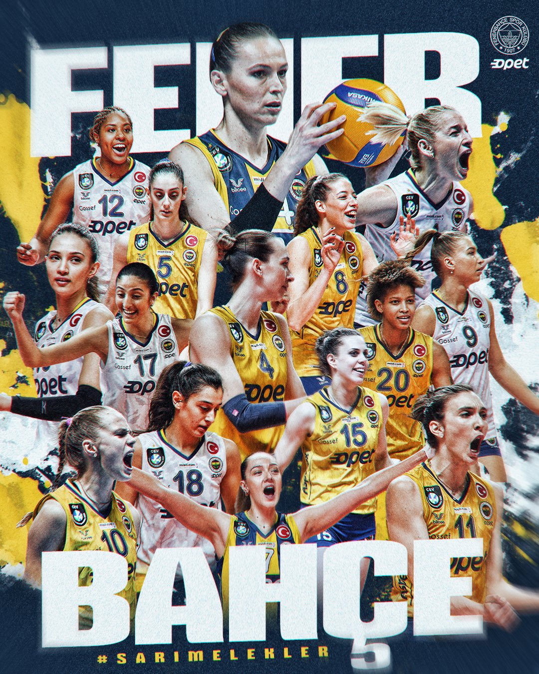 Fenerbahçe Opet'in Vakıfbank Maçına Özel Hazırladığı Görsel