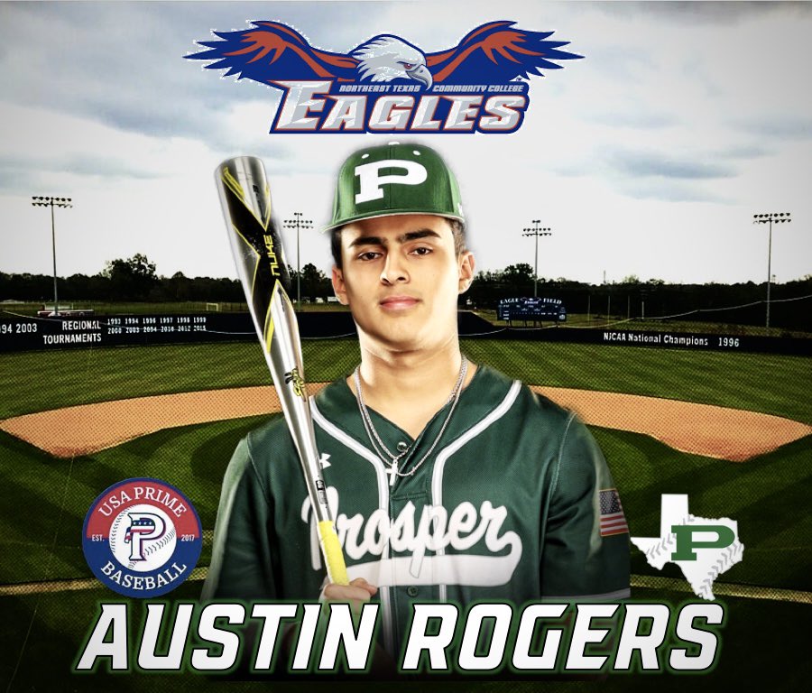 ThePHSBaseball's tweet photo. Congratulations to Austin Rogers on his commitment to pursue his academic and baseball career at Northeast Texas Community College. Austin is an amazing teammate and student athlete and we couldn’t be more proud. 

#Details212
#ProsperHSBaseball
#StandardsOverFeeling
#UncommonMen https://t.co/sleAYIdGKM