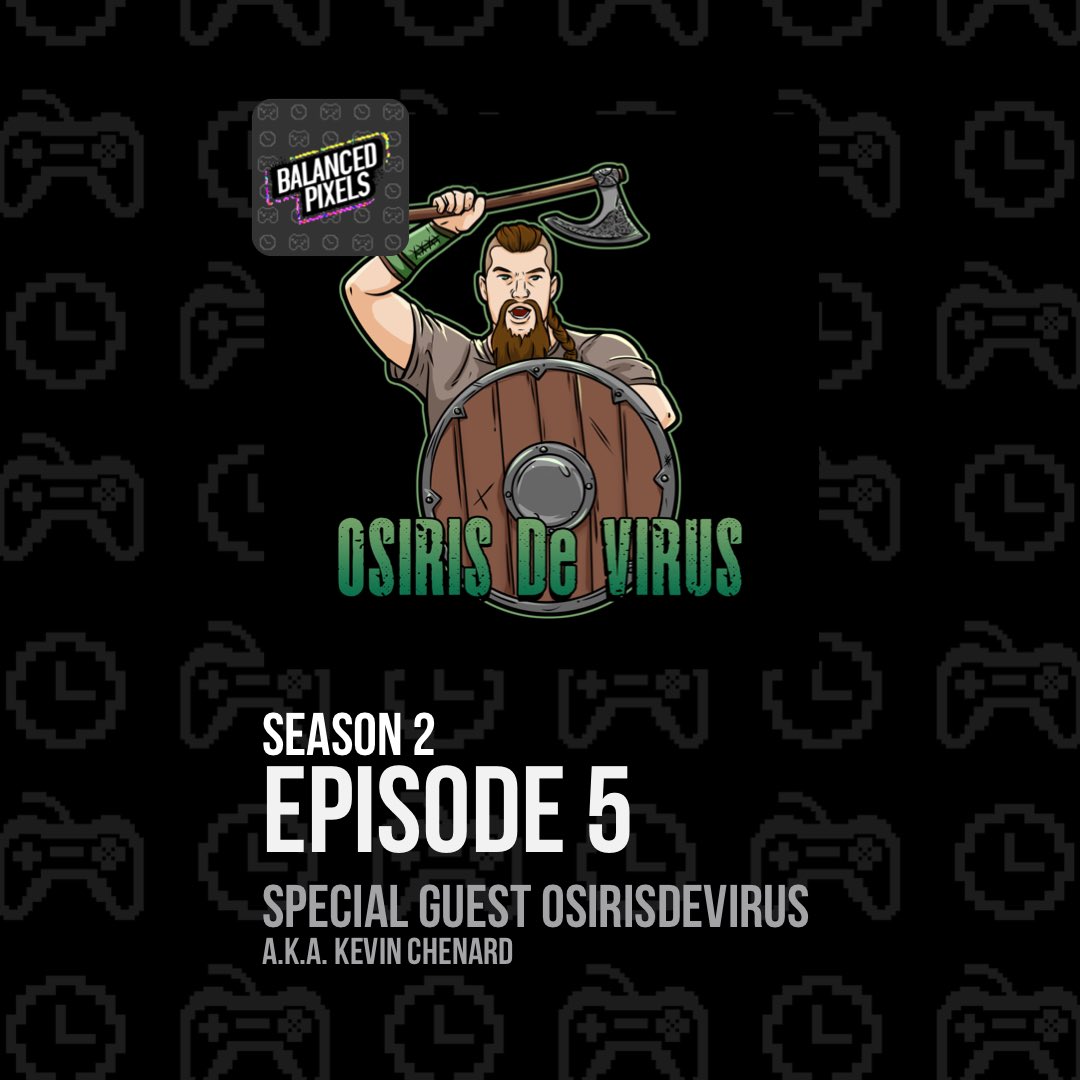 BalancedPixels's tweet image. Season 2, Episode 5 is live with special guest @OsirisDeVirus!! 

Join us as we sit down with our friend Kevin who voices our intro for the podcast! We'll be peeling into his history with video games and voice acting! #podcast #voiceacting #videogames 

anchor.fm/balance-pixels…