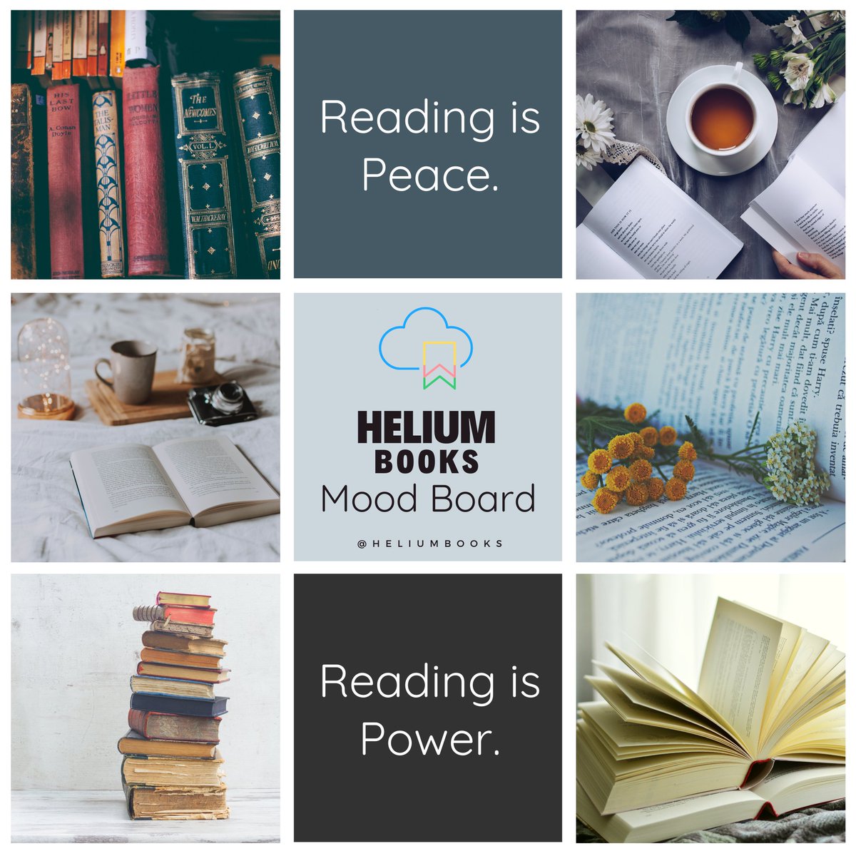 heliumbooks's tweet photo. Tuesdays. Talk about ✨Aesthetically Pleasing✨
How does relaxing and reading a good book make you feel during a busy week?
#Aesthetics #ReadingIsTheMood #MoodBoard #PersonalityTuesday #AskTheFam
#HeliumFamily #ReadingBliss https://t.co/l4RlMkpkHI