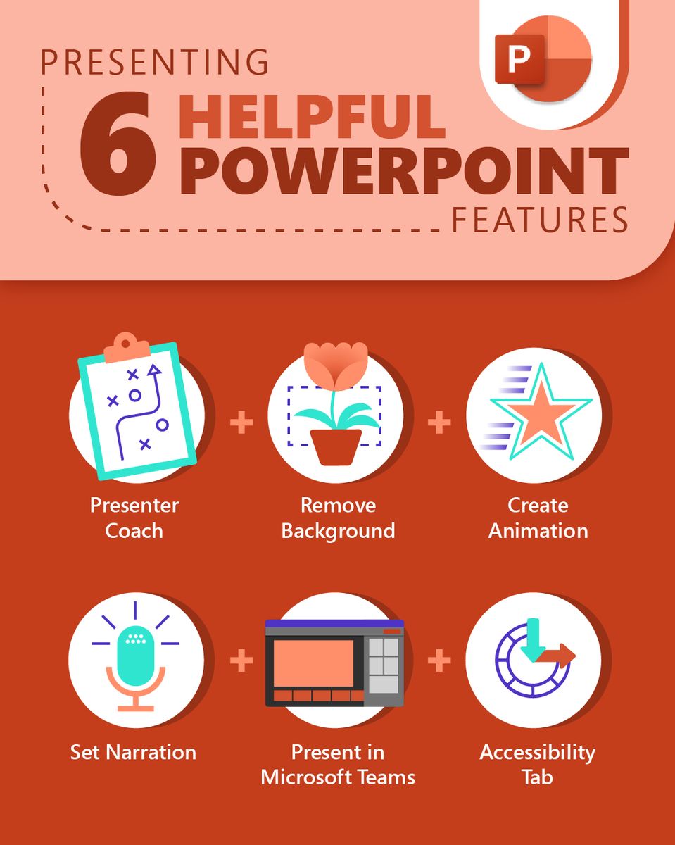 MicrosoftEDU's tweet photo. 6 features, 6 ways to create compelling presentations in PowerPoint.

Save this guide for later!

#MicrosoftEDU https://t.co/FwxsyOhjAQ