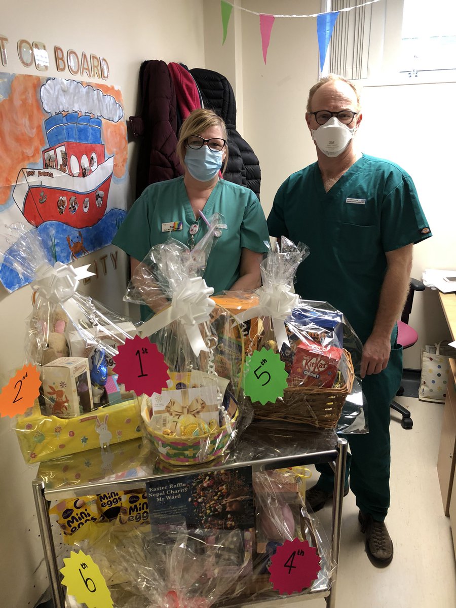 Our fantastic @SAUlthtr team are running an Easter raffle to help raise money for Health Exchange Nepal, in support for my LEJOG trip. Plenty of time to get your tickets before the draw next Monday 😍#HEXNLEJOG2022 <a href="/LancsHospitals/">Chorley & Royal Preston</a>