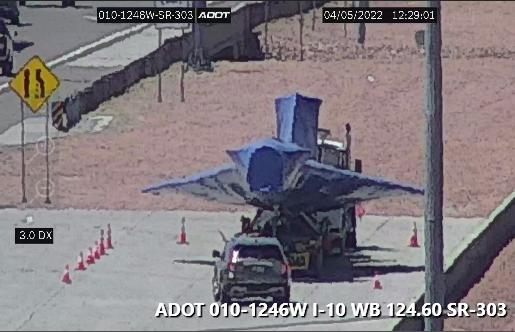 ArizonaDOT's tweet photo. NOW: We spotted this off the I-10 at Citrus. What do you think it is? #aztraffic #phxtraffic https://t.co/6Vq6pYHDMh