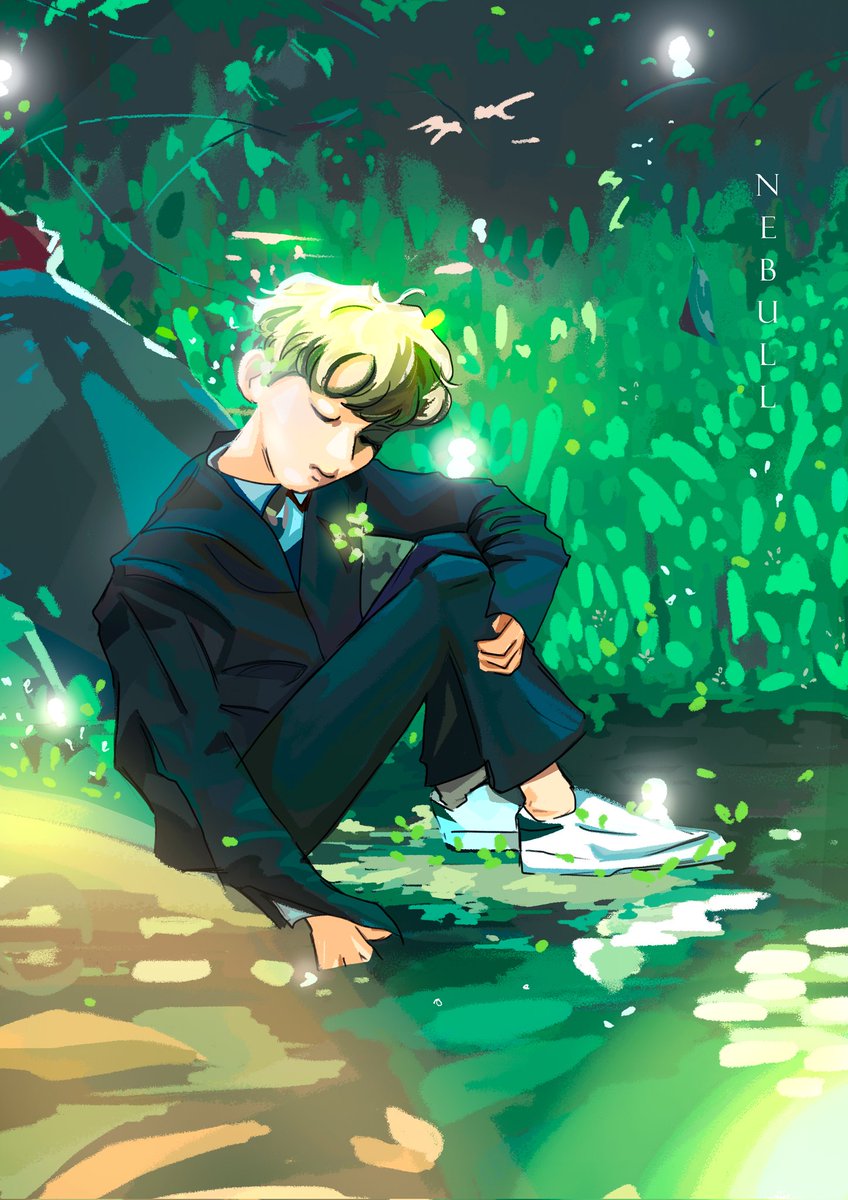brotoumaria's tweet photo. Our little Prince in Mononoke world 
#JIN #BTS https://t.co/o3HKTYGkRJ