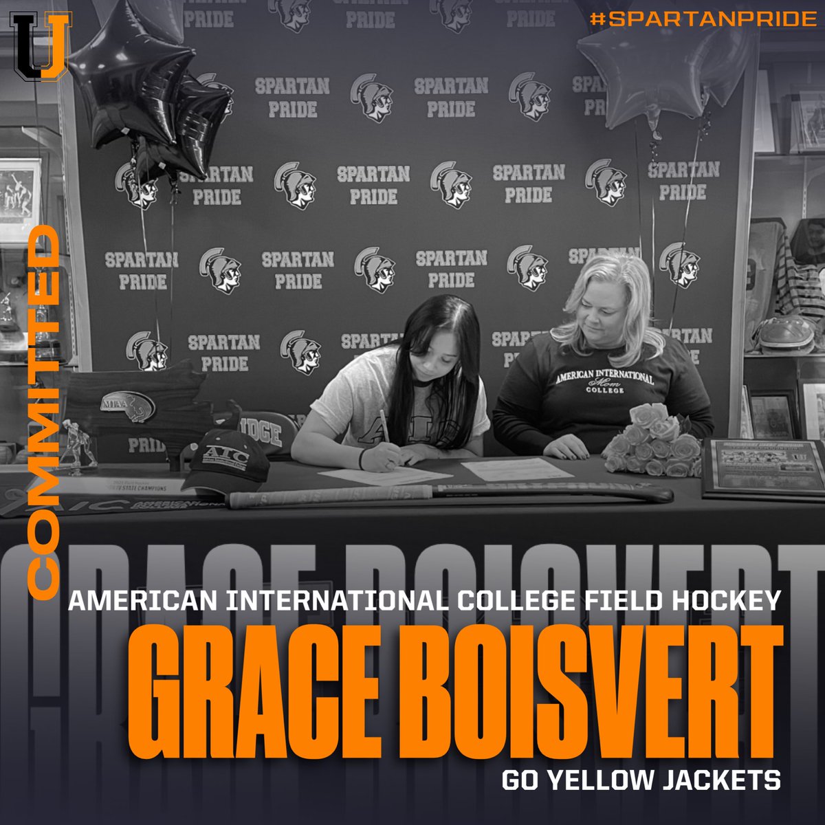 HUGE Congrats to Grace Boisvert on her commitment to American International College to play Field Hockey!! Best of luck in all your future endeavors, Grace!!🏑🔥 #SpartanPride <a href="/UxbHSPrincipal/">Michael Rubin</a>