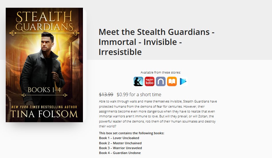 SALE through April 9! dl.bookfunnel.com/rzj99f6vu1 #boxsetsale #ebooks #promo #DealoftheDay #99cents #pnr #paranormalromance #demons #immortals