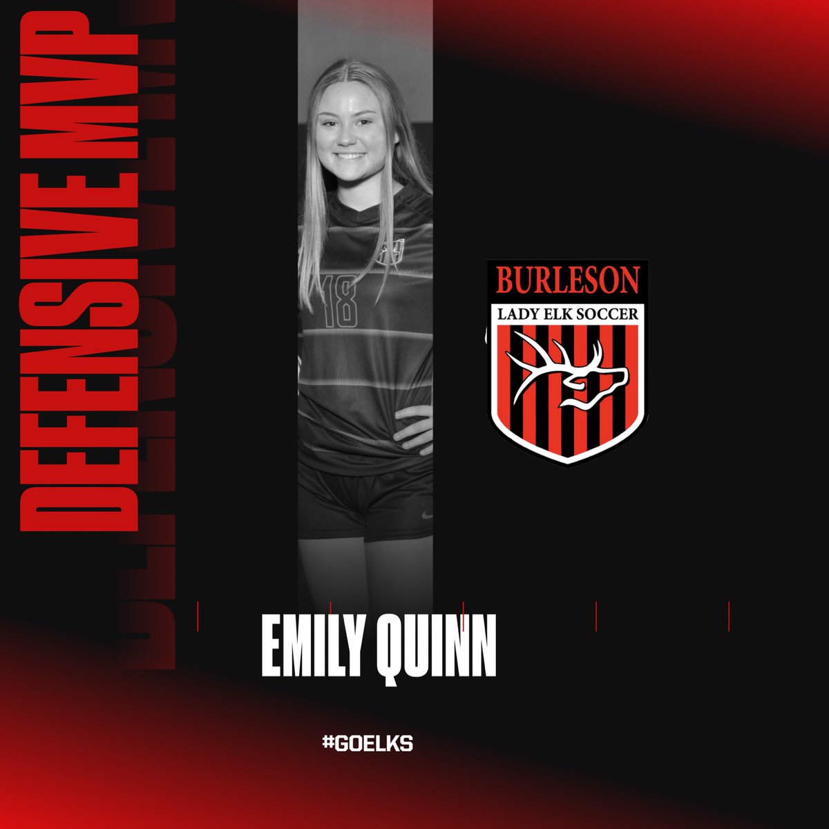 Your 8-5A Defensive MVP is senior Emily Quinn! Congrats Quinn!