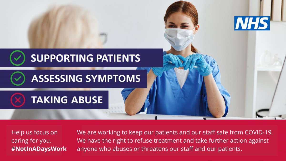 ESHTNHS's tweet photo. COVID-19 has not gone away. The NHS is still working differently in order to protect everyone by maintaining infection control measures and minimising unnecessary contact. Please #BeKind to our staff and let them do their job. They are here to help, not to be hurt. #HelpUsHelpYou https://t.co/9b7nXt3yqo