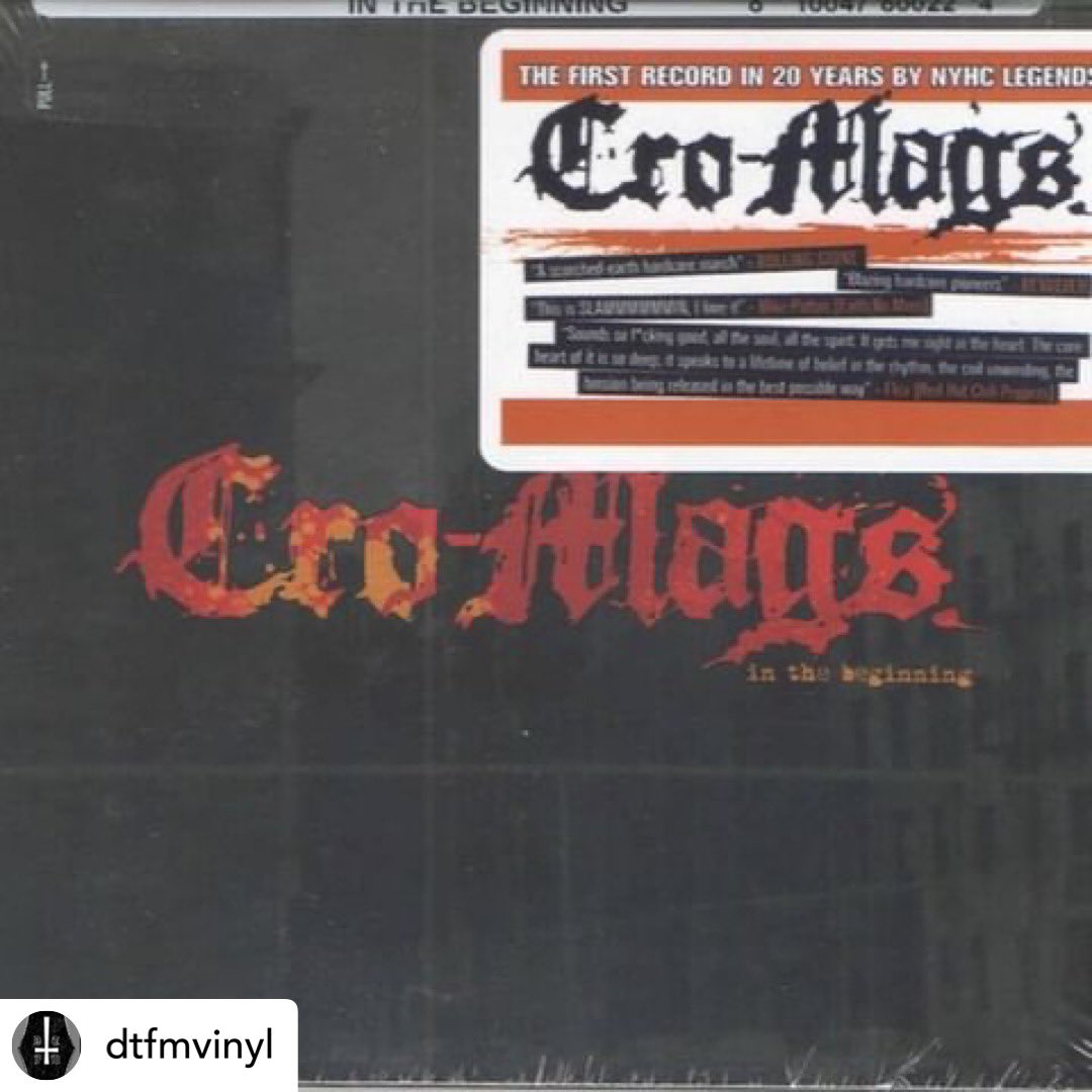 realcromags's tweet photo. 🔥🔥🔥
Posted @withregram • @dtfmvinyl Score the latest form These Hardcore LEGENDS today at https://t.co/K5oXHtIV22. #cromags #NYHC #m2entertainment https://t.co/mNFS0xobGF