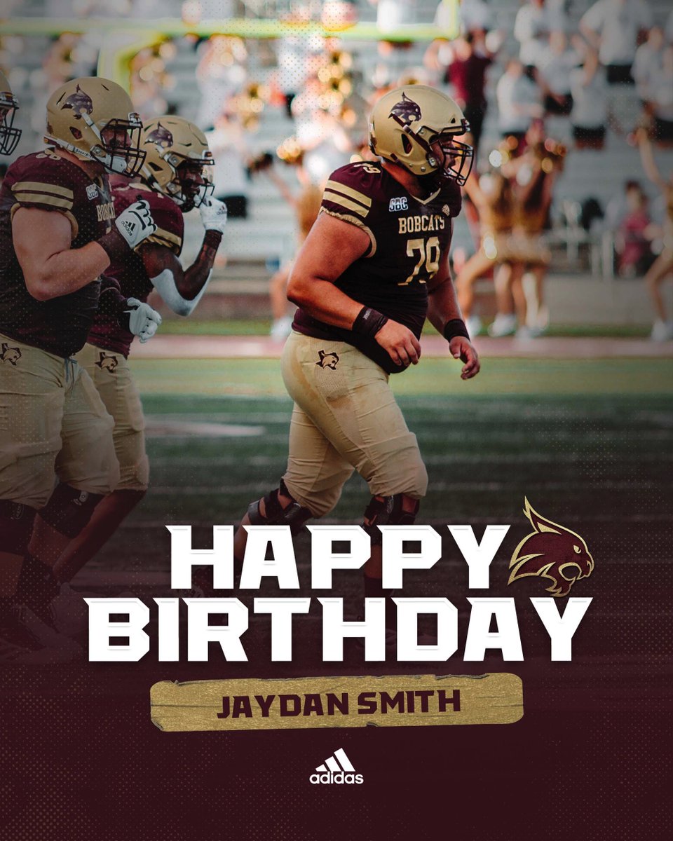 TXSTATEFOOTBALL's tweet photo. 🎂 Happy Birthday to our guys, Jaydan Smith (@jayyydan) and Kenny Haynes (@HaynesKendis)!! 🎂

#TEAM  #EatEmUp https://t.co/AKjcAcj5uW