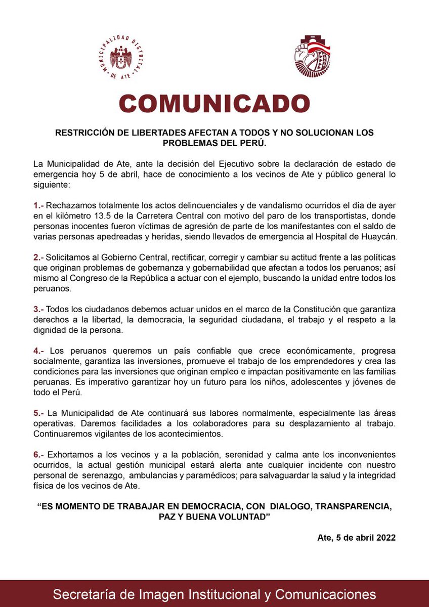 EddeCuellar's tweet photo. #AteEnAccion 
Vecinos y vecinas es momento de trabajar en democracia, con diálogo, transparencia, paz y buena voluntad en beneficio de todos los peruanos.

#EddeCuellarAlcalde https://t.co/7cVuVvCI1J